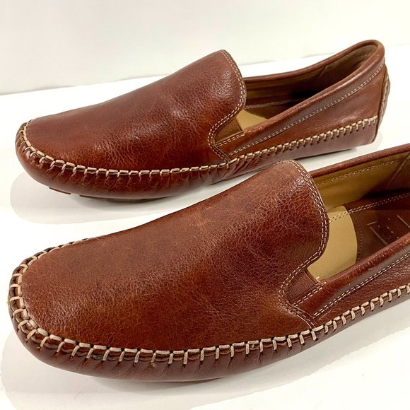 Johnston and Murphy Men’s Brown Cort Whipstitch Venetian Shoes main image 10